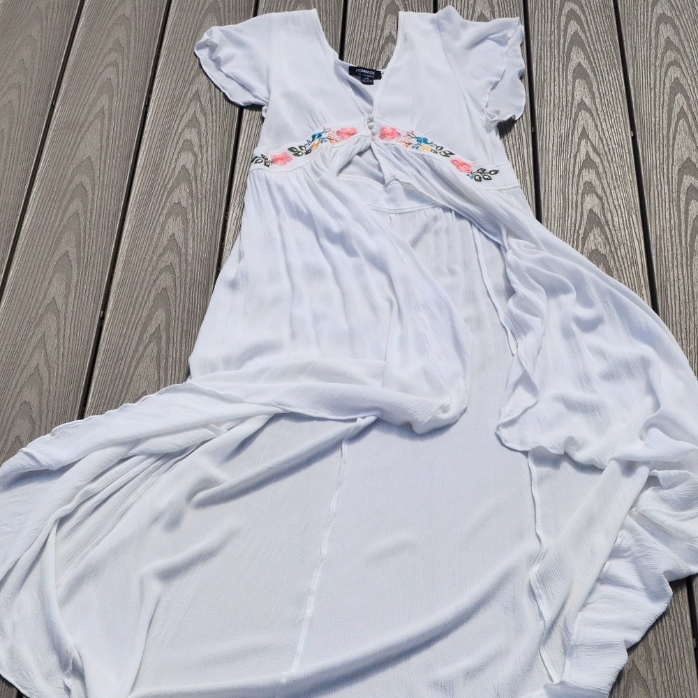 ✨HP✨Floral Embroidered Hi-Low Duster Top (NWOT) - Picture 6 of 6
